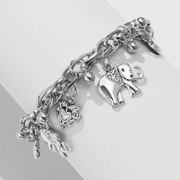 Elegant Elephant Bead Chain Anklet for Women - Hypoallergenic Adjustable Design - Picture 6 of 6